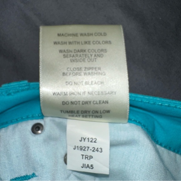 NWT Jag Women’s Chloe Skinny Jeans Chino Tropical Pool Teal New Size 12 - Picture 9 of 12